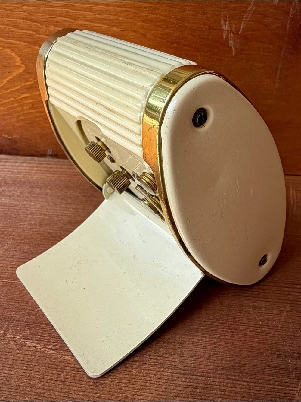 Westclox Deluxe Travalarm Gold Travel Alarm Clock | 1960s